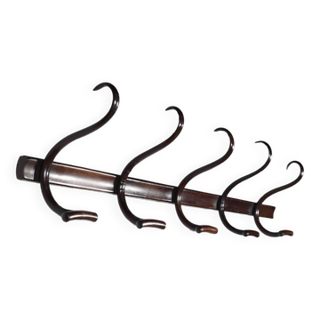 Cloakroom Coat Rack in Curved Beech, J&J Kohn – Early 20th Century