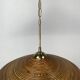 Pencil Split Reed, Rattan, Bamboo & Brass Pendant Lamp, 1970s