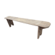 Raw light wood bench