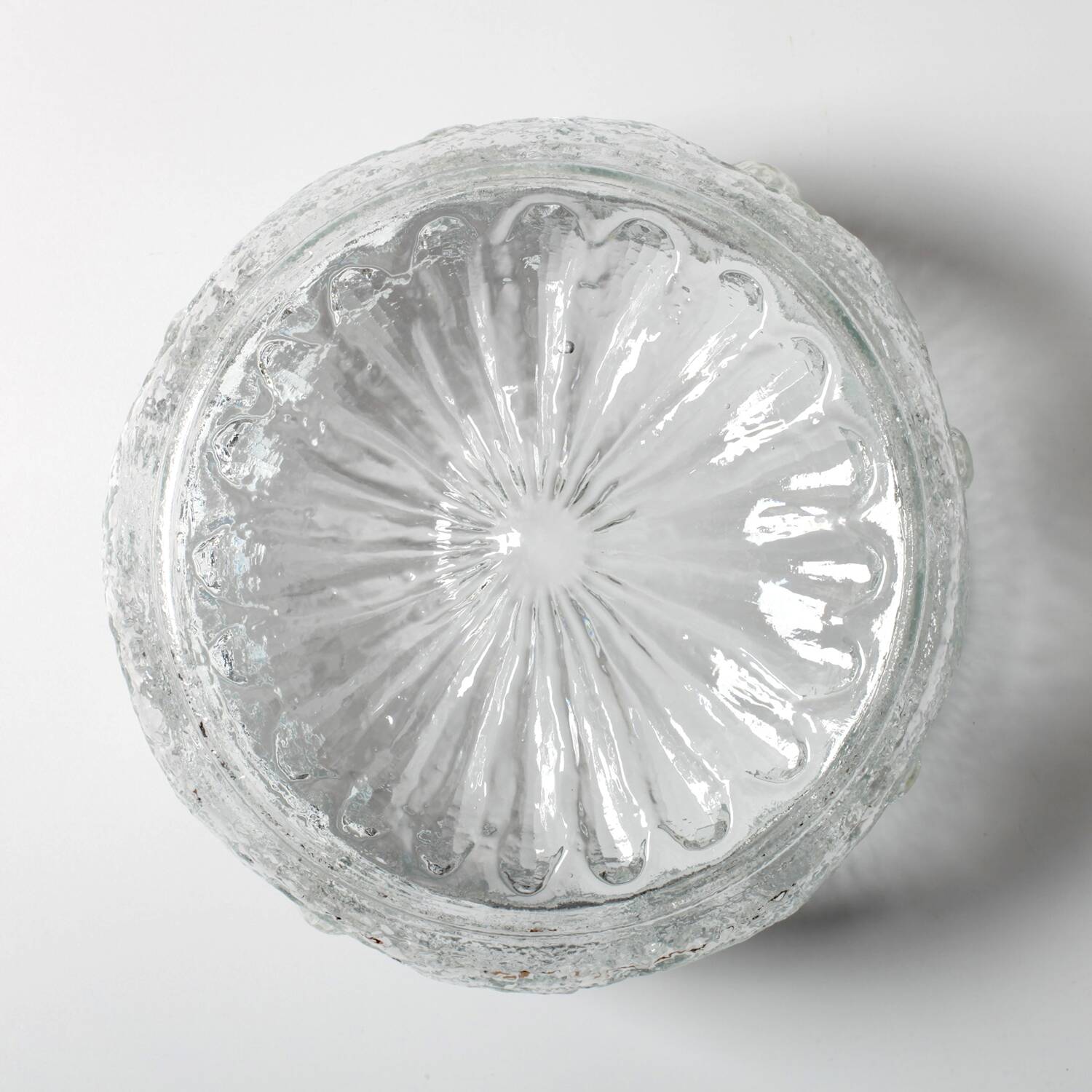 Pressed Glass Bowl: Kvety Flower Design by Pavel Panek / 1973