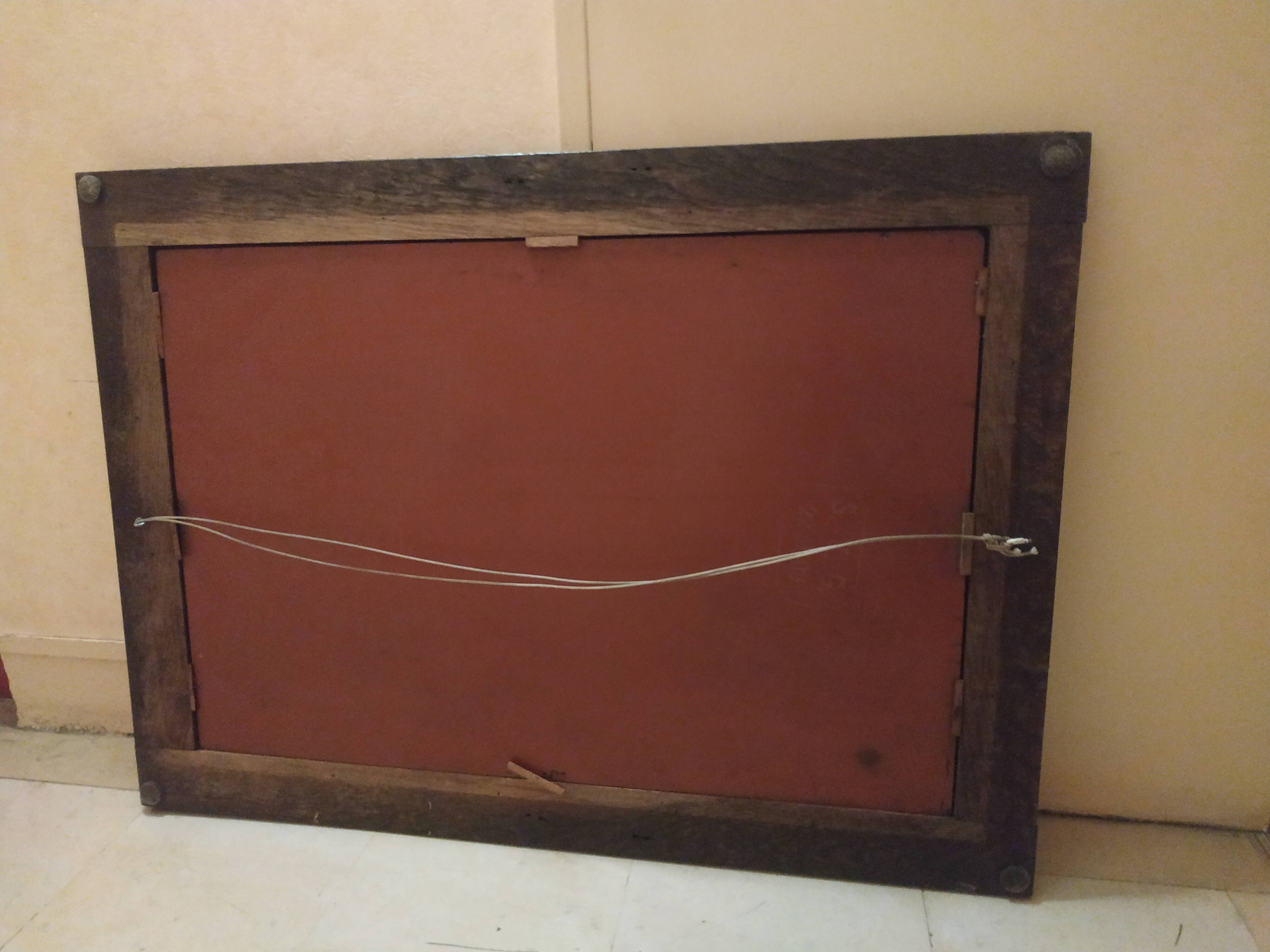 Exotic wood mirror