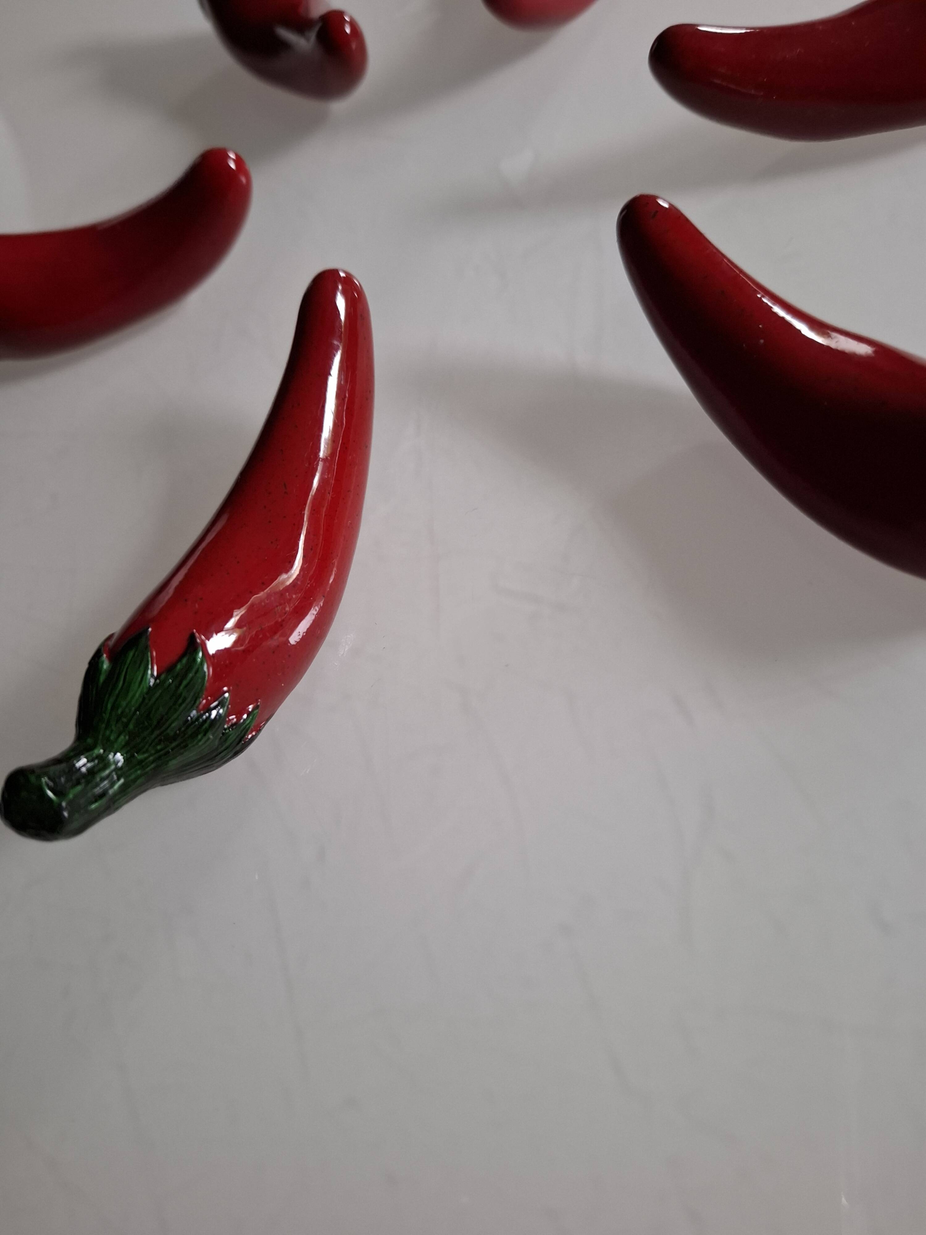 6 knife rests Peppers
