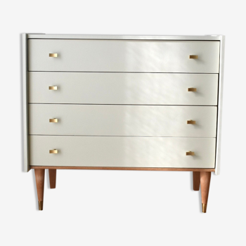 Chest of drawers 1960s, spindle feet