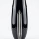 Black and clear cut crystal vase Bohemia Czechoslovakia 1970