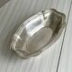 Shallow dish in silver-plated metal