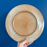 lot de 6 assiettes plates vintage en gres de montgolfier - service de table en gres vintage - gres émaillée made in france