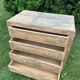 Vintage carved solid wood chest of drawers – 4 drawers