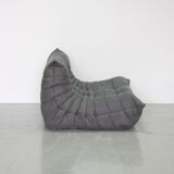 Set of grey microfiber Togo sofas designed by Michel Ducaroy 1973