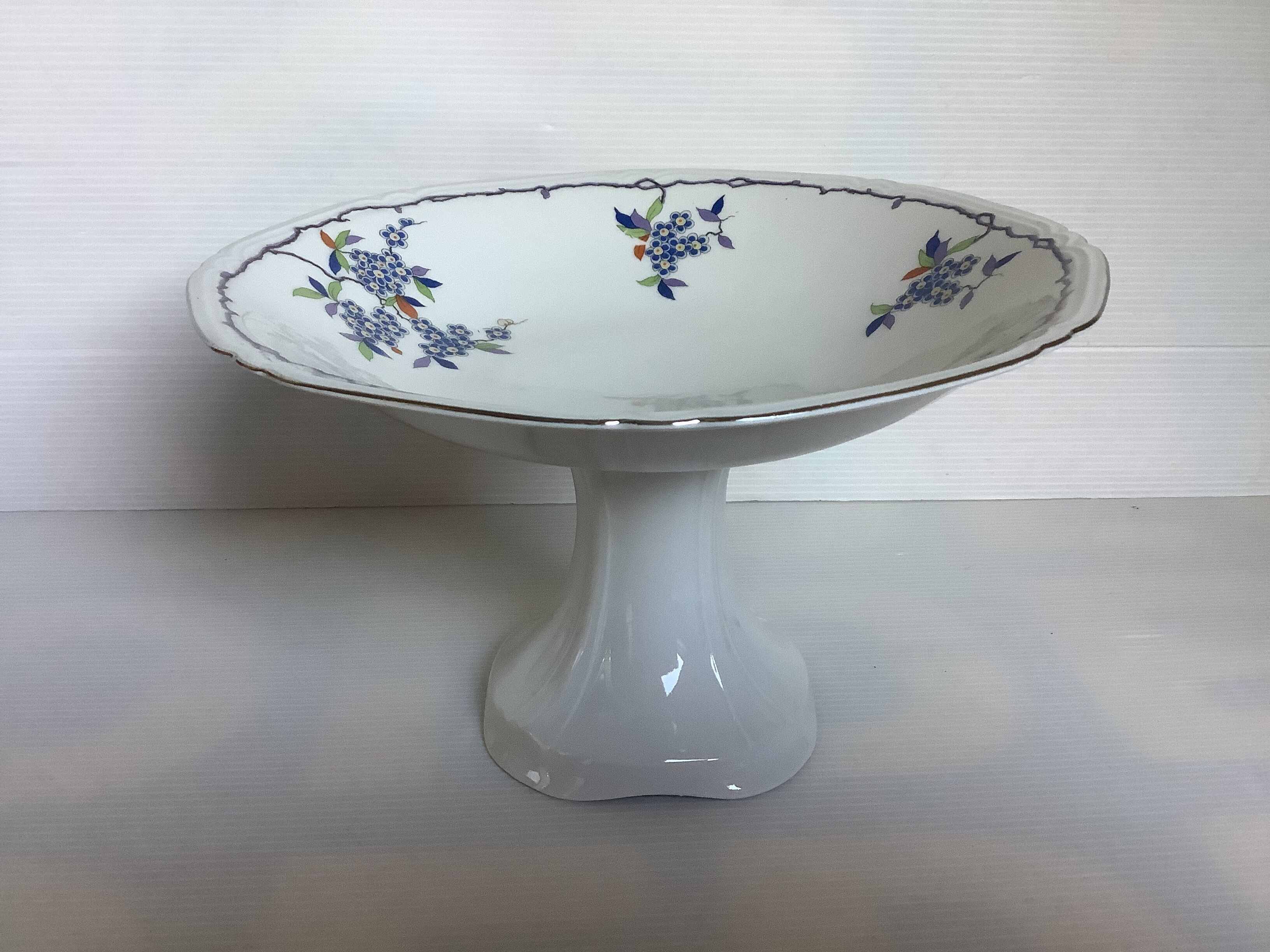 Old foot shower dish miosotis flowers Czech Slovakia