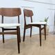 Lot de 2 chaises scandinaves en teck