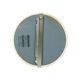 Miroir rond années 1960 vintage inda italie plastique blanc 46cm