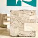 Pair of travertine candlesticks by Fratelli Mannelli, 1970