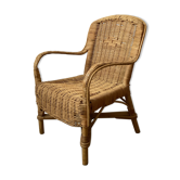 Children's chair in woven wicker