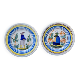 Old decorative Breton plates