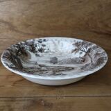 Vintage English Staffordshire 'HAYRIDE' Round Deep Dish