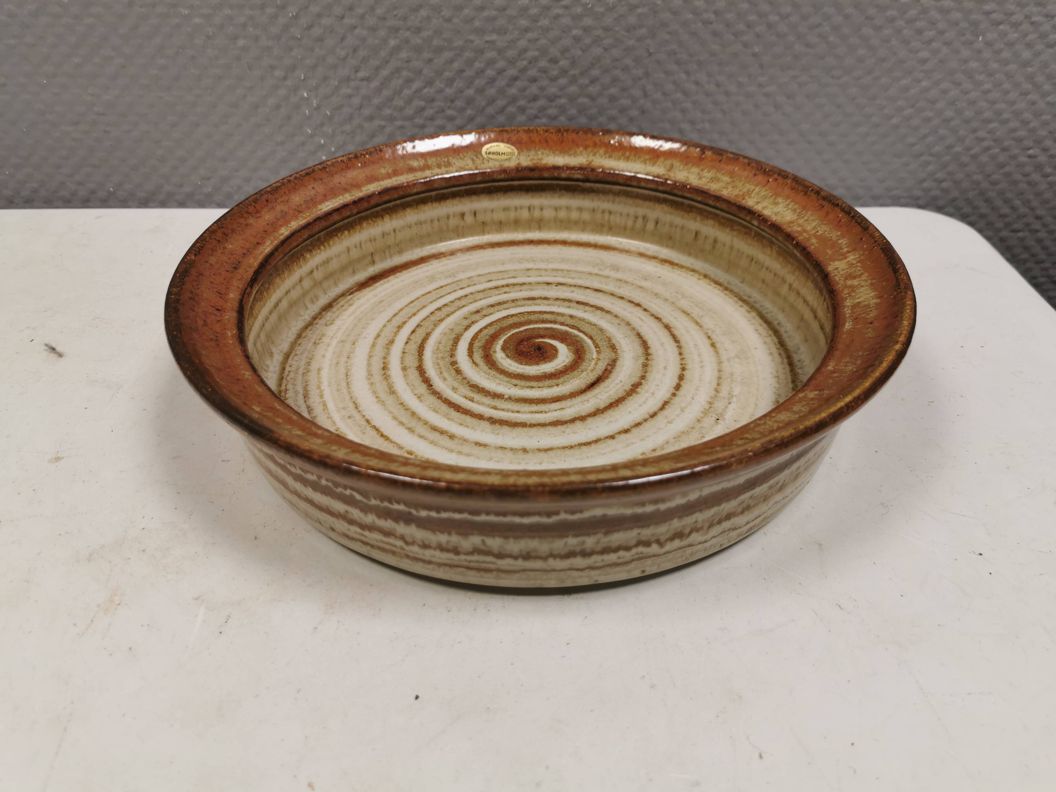 Large ceramic dish from Danske Søholm 1970-80s.