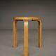Tabouret Alvar Aalto modèle 60 pour Artek, années 1950-60