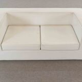 Throw Away Sofa by Willie Landels for Zanotta 1965 in white vinyl