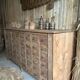 Old multi-drawer workbench furniture