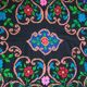 Romanian handwoven wool carpet with floral design, 155x200cm