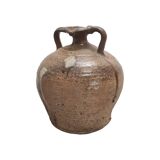Antique French Stoneware Oil Jug
