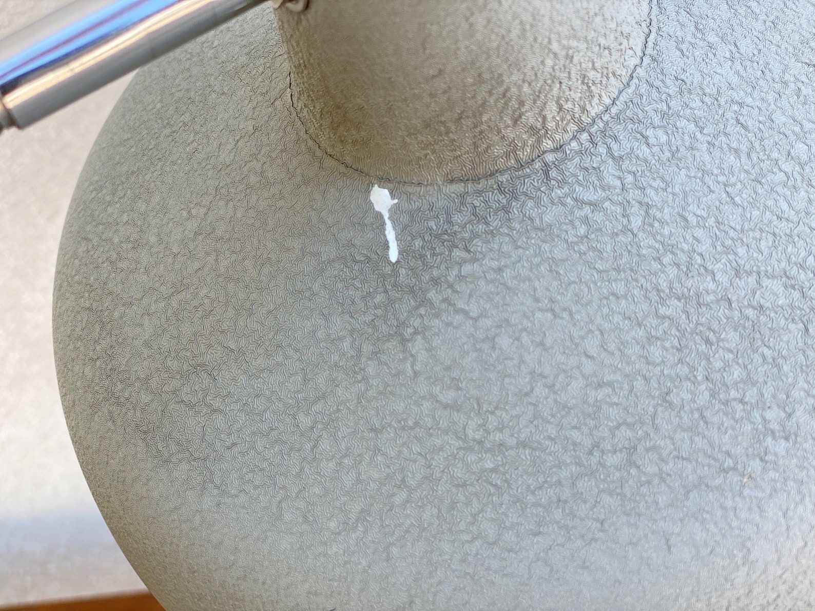 XL Mid Century Aluminor France gray desk lamp / table lamp