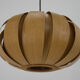 Midcentury Wooden Veneer Pendant, ULUV, 1960s