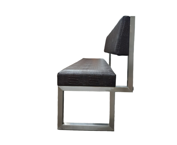 Luxury sofa skai leather in crocro print