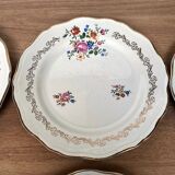 Set of 6 Flat Plates the Almond