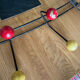 Vintage ball coat rack
