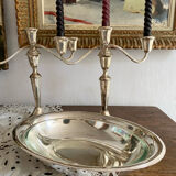 Silver oval serving dish