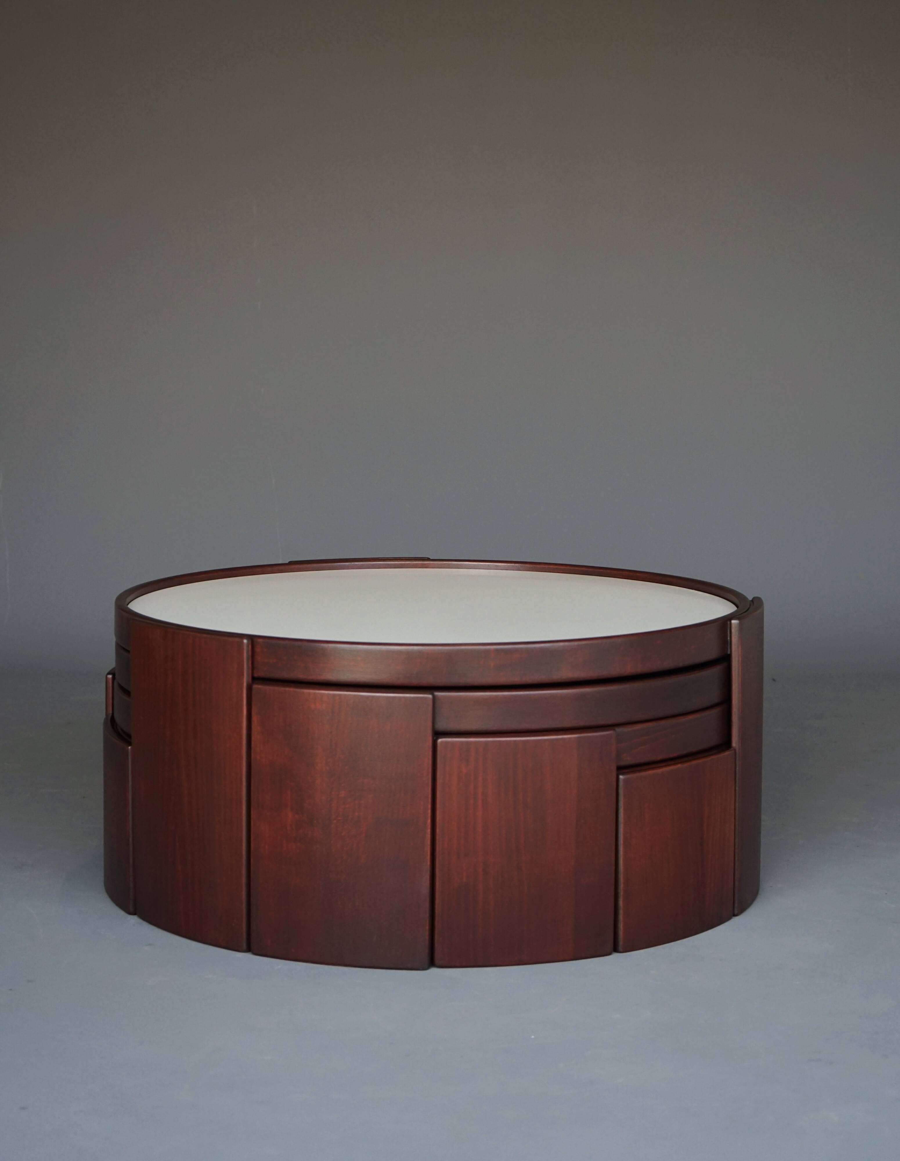 Cassina model 780/783 Stacking Tables by Gianfranco Frattini, 1970s