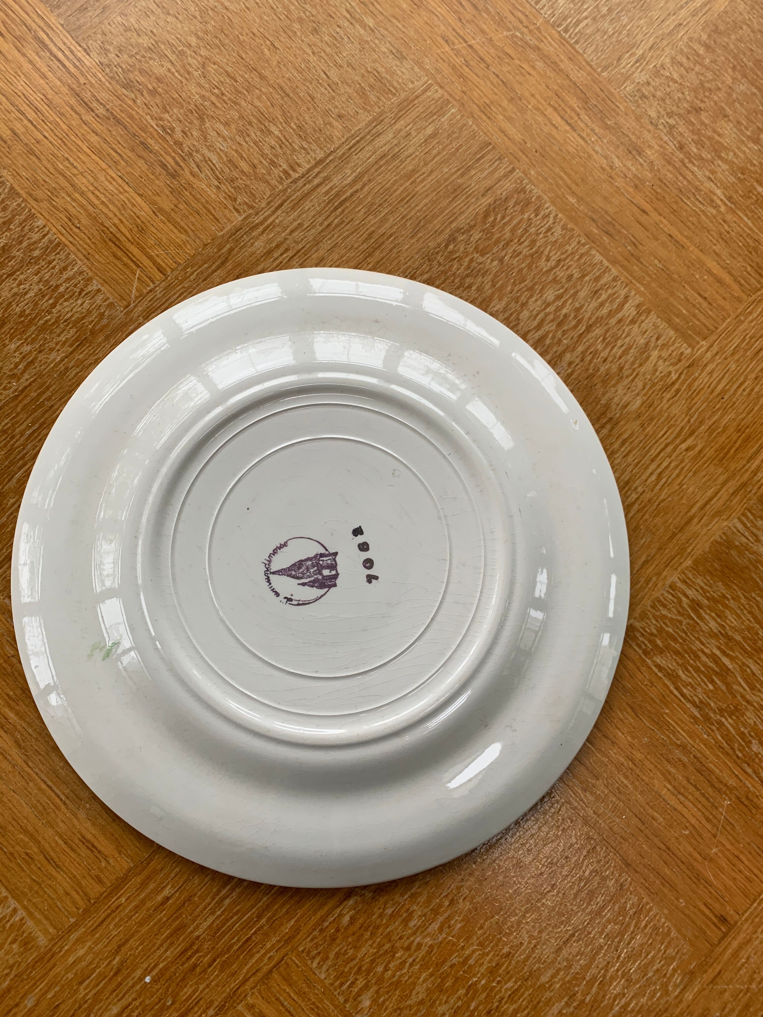Set of 6 flat plates Amandinoise