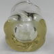 Vintage vase of thick glass Daum Nancy