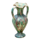 Mint green glazed ceramic amphora vase