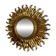 Vintage 1960 sun mirror witch's eye gold convex - 48 cm
