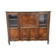 Sideboard, Louis XV style secretary in cherry wood, 1960s.