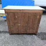 4-drawer chest of drawers with yellow and green patina by a local artist