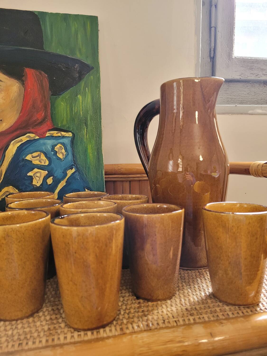 Ceramic orangeade set - 10 mazagrans