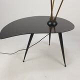 Italian side table wit 3 adjustable light scones, 1960