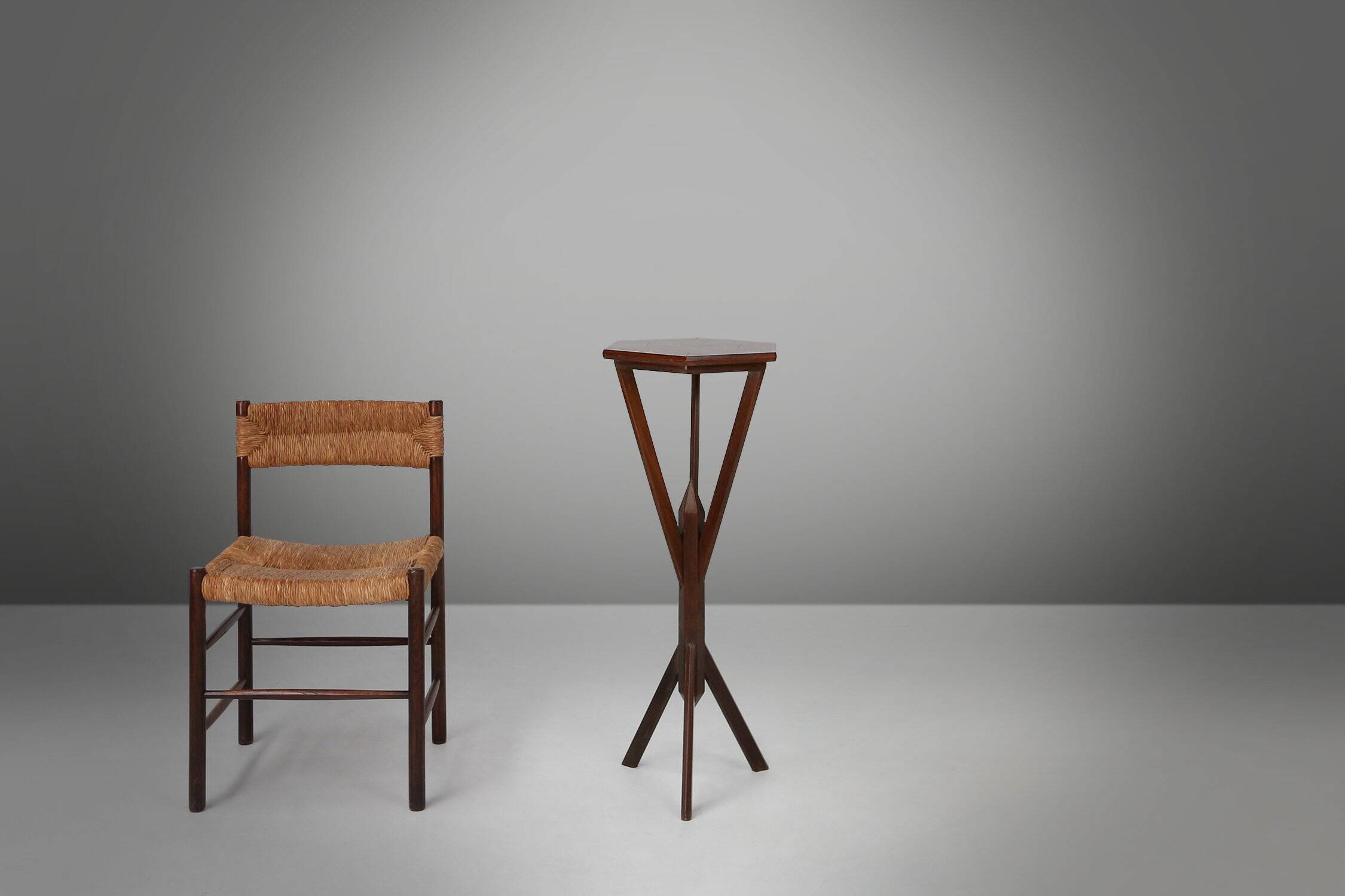 French Art Deco Console in Wood, 1930s