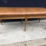 Leather bench