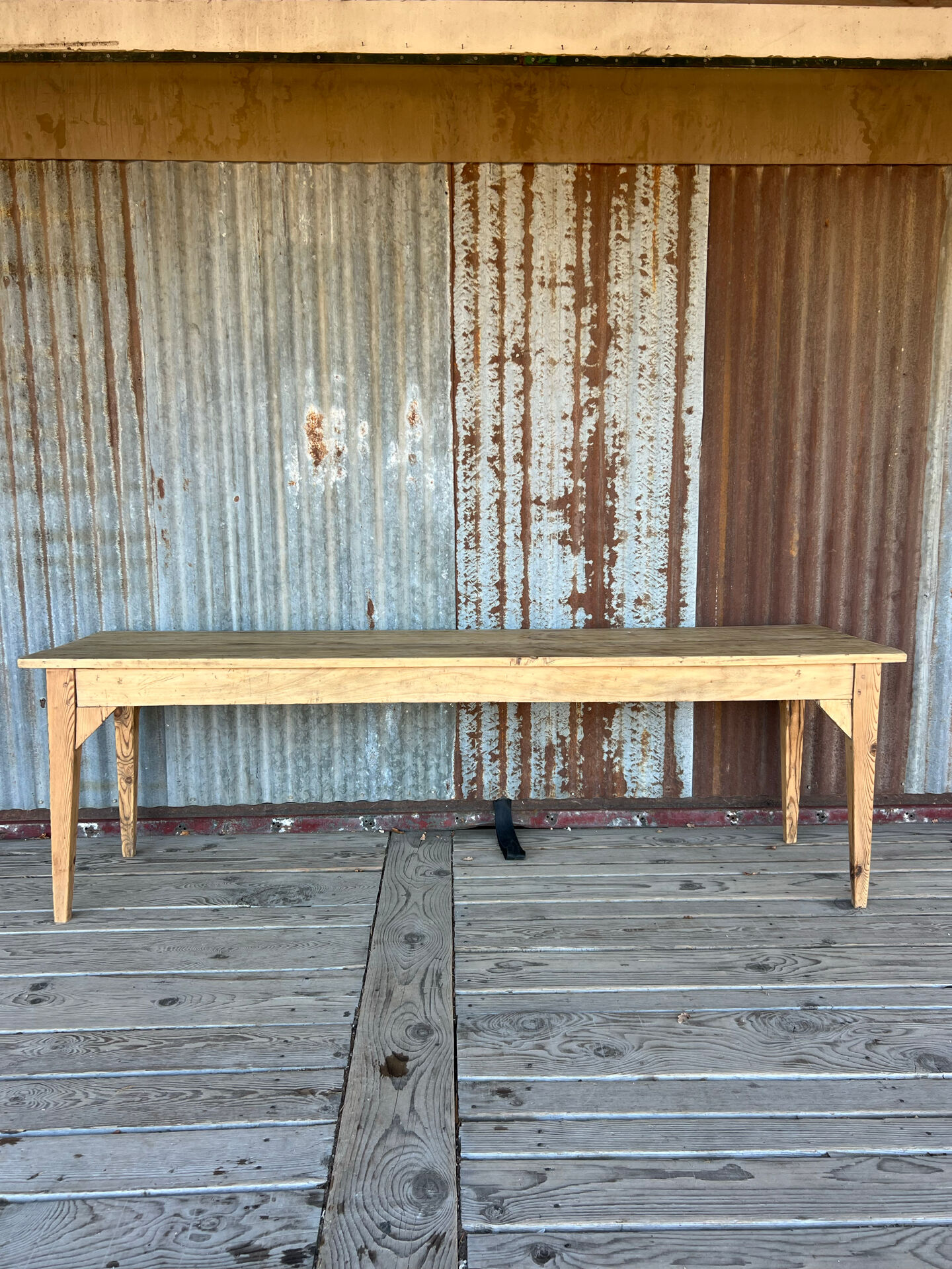 Console d’atelier bois brut