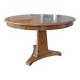 Table ronde extensible en loupe de bois aux magnifiques veinage