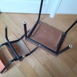 Small vintage school table and its little chair