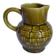 Bistro pitcher in vintage Sarreguemines earthenware