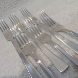 6 silver plated table forks Christofle Concorde 20.7cm