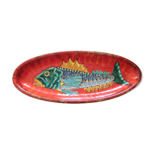 Plat faïence emile Rocher