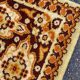 Persian wool rug in mustard velvet 250x350cm