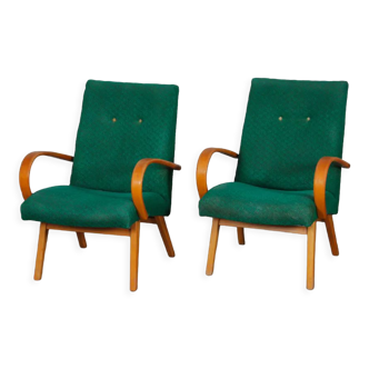 Pair of armchairs by Jaroslav Smidek produced by Ton circa 1960